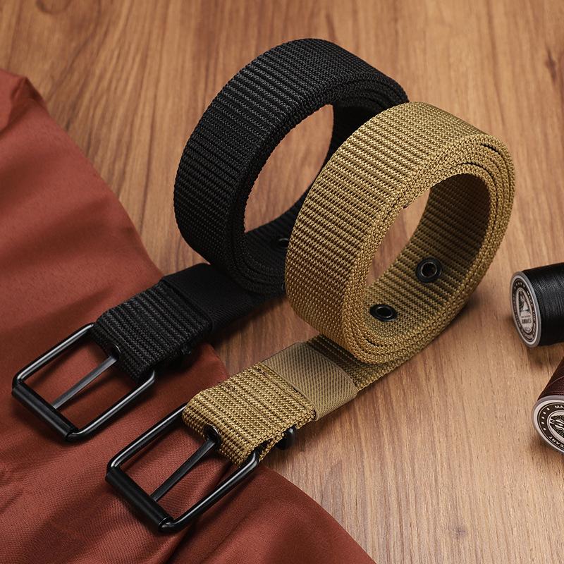 Cinturón de lona porosa con he - Leatherwork Eyelets reseña y precio