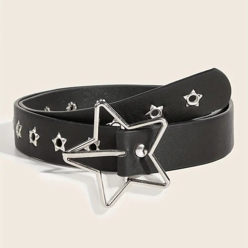 Cinturón Y2K Punk con Ojales y - Leatherwork Eyelets reseña y precio