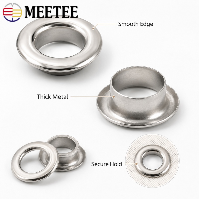 100 Sets de Ojales Metálicos M - Leatherwork Eyelets reseña y precio