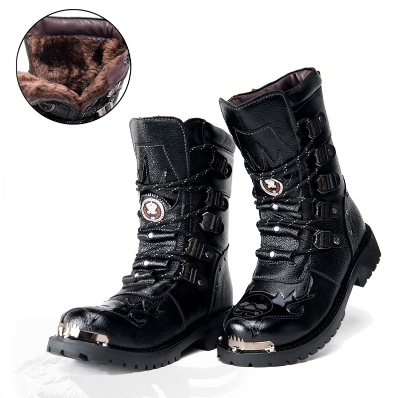 Botas de combate para hombre,  - Youtube Leatherwork reseña y precio