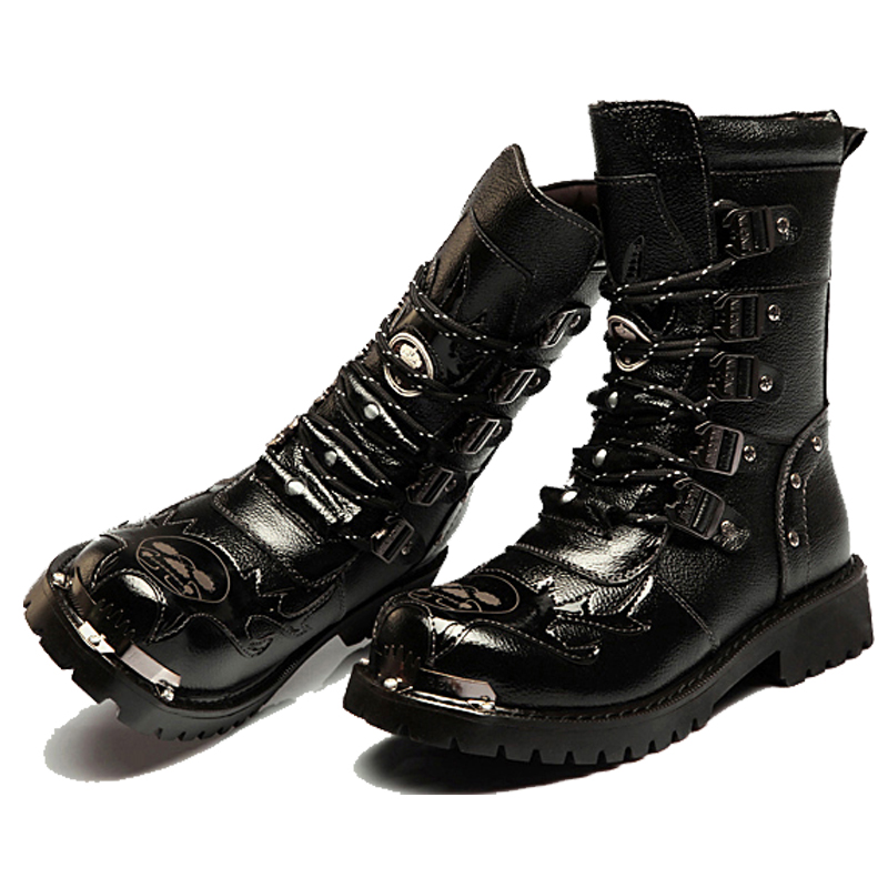 Botas de combate para hombre,  - Youtube Leatherwork reseña y precio