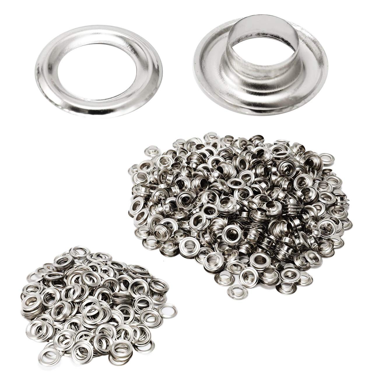 Kit de arandelas de 1000 pieza - Leatherwork Eyelets reseña y precio